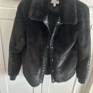 Sofia by Sofia Vergara Black Teddy Jacket